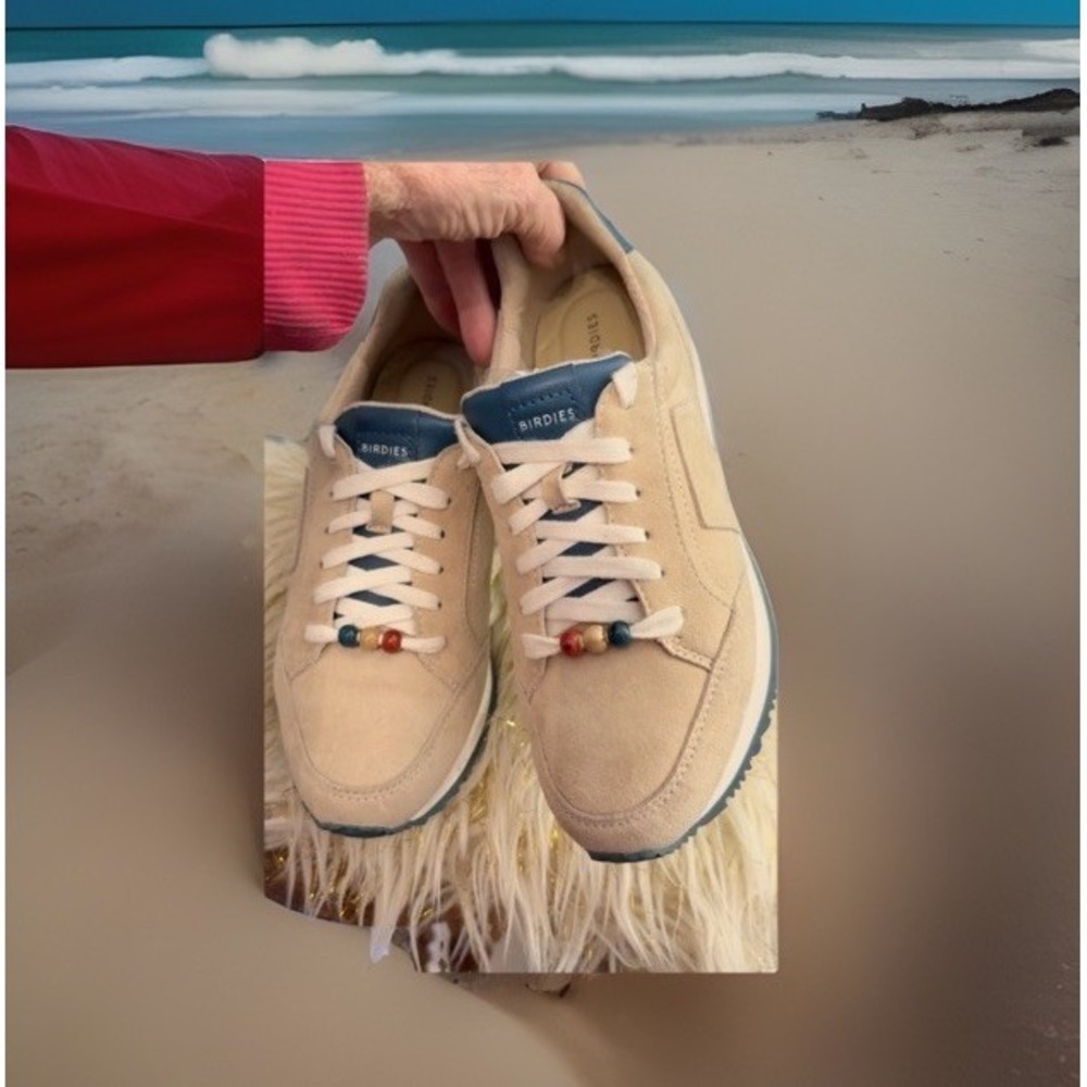 BIRDIES The Roadrunner LOW-TOP RETRO SNEAKERS in Dune Size 6.5